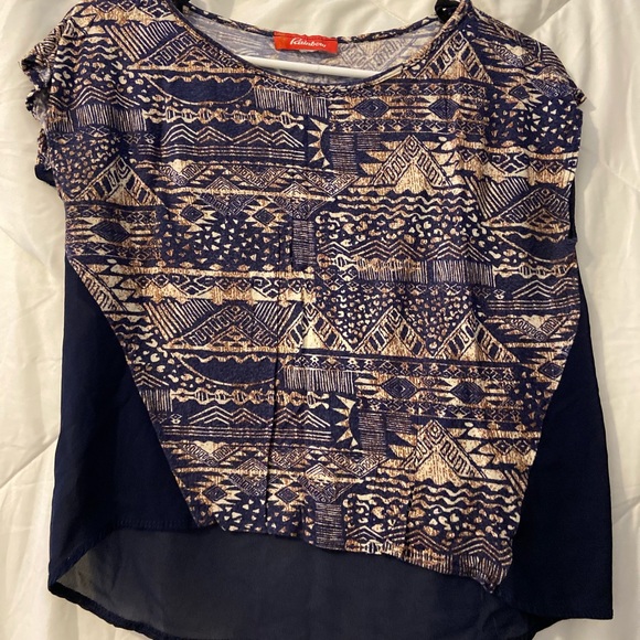 Printed Color Block Too - Picture 1 of 2